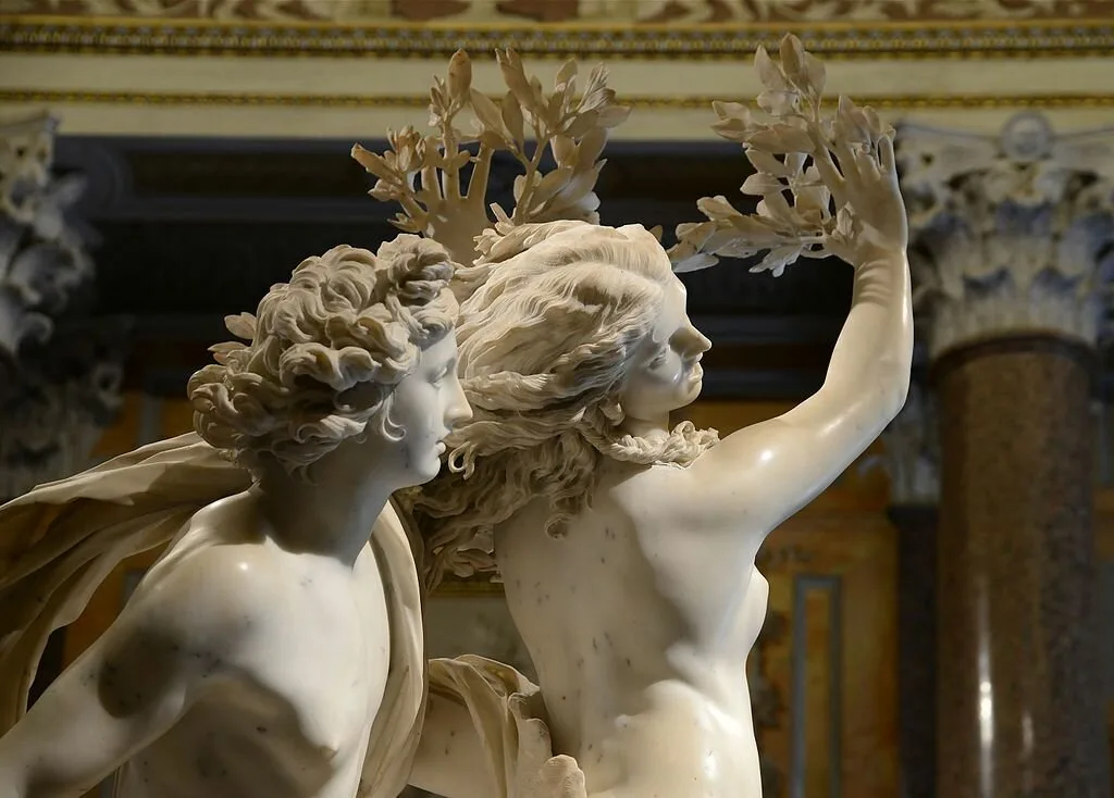 Bernini’s sculpture Apollo and Daphne at Galleria Borghese