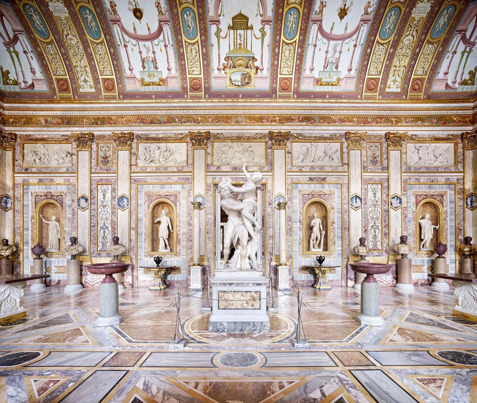 View from the Upper Levels Inside the Galleria Borghese