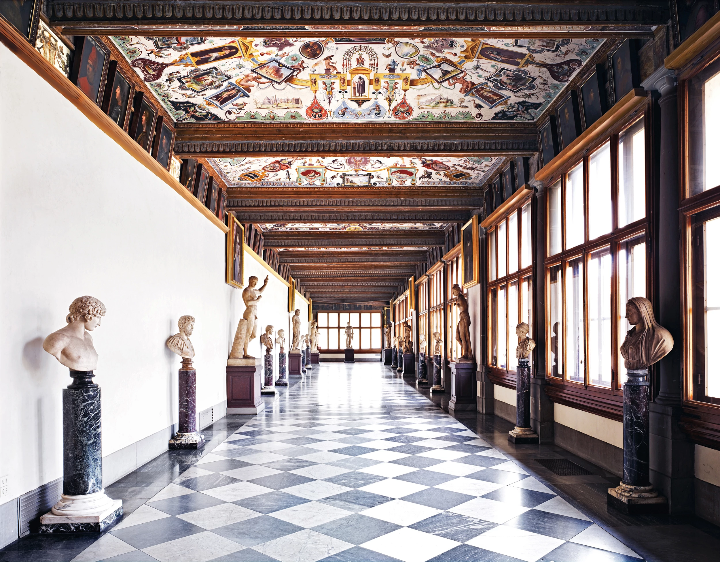 Galleria Borghese Interior with Sculptures