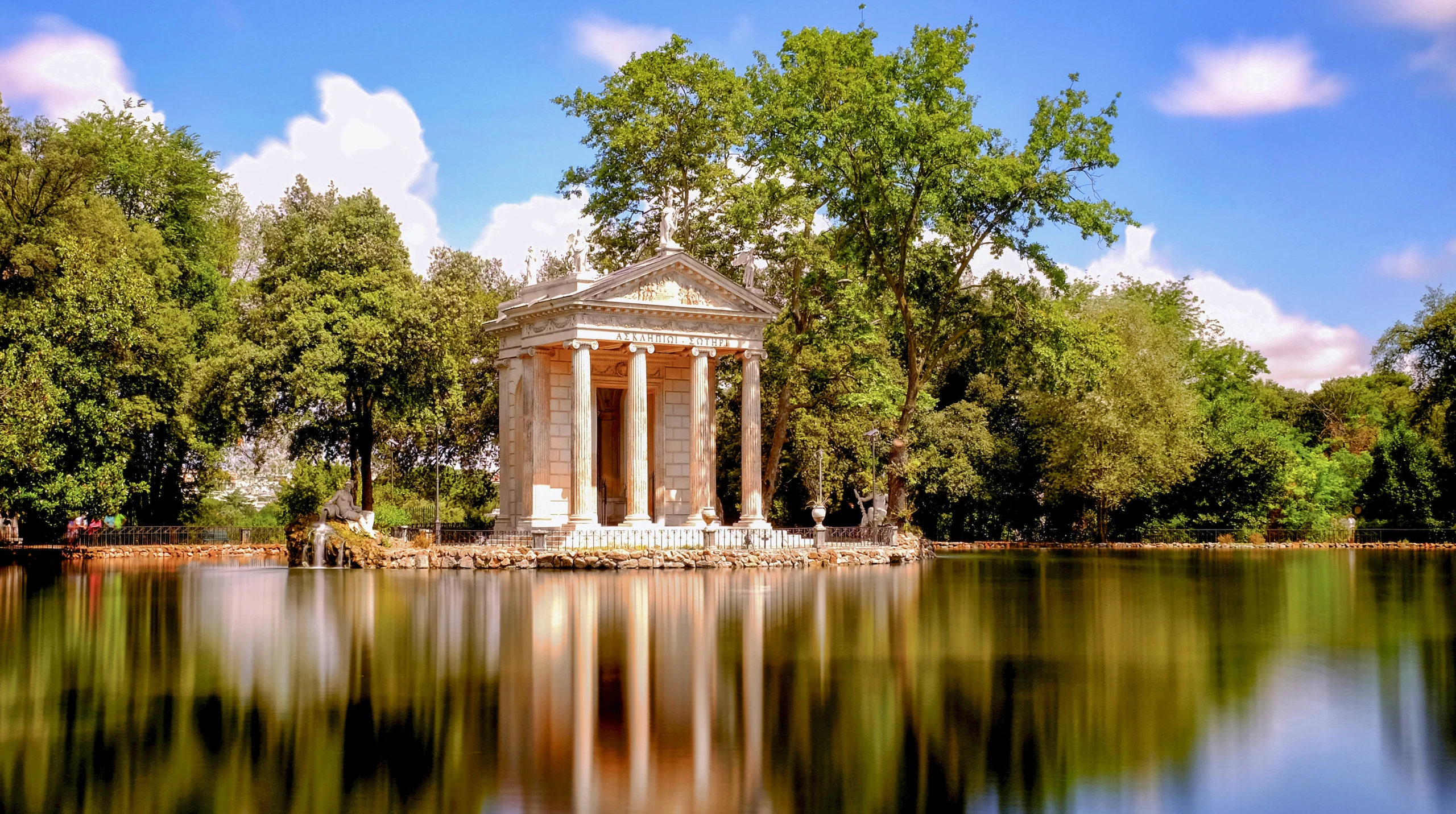 Galleria Borghese Lake Temple View