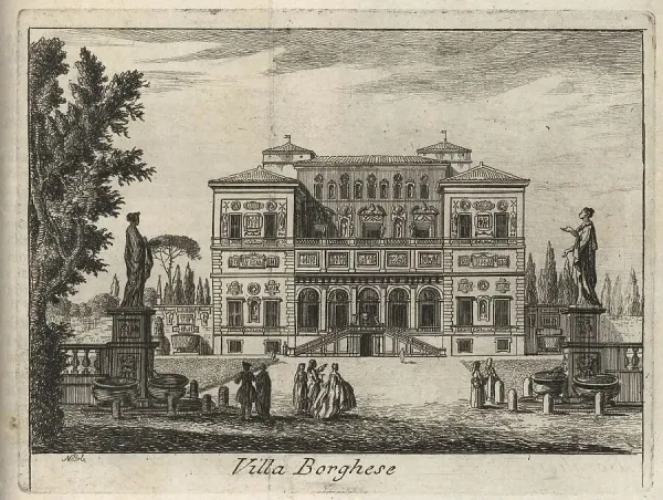 Borghese Gallery Illuminated at Night